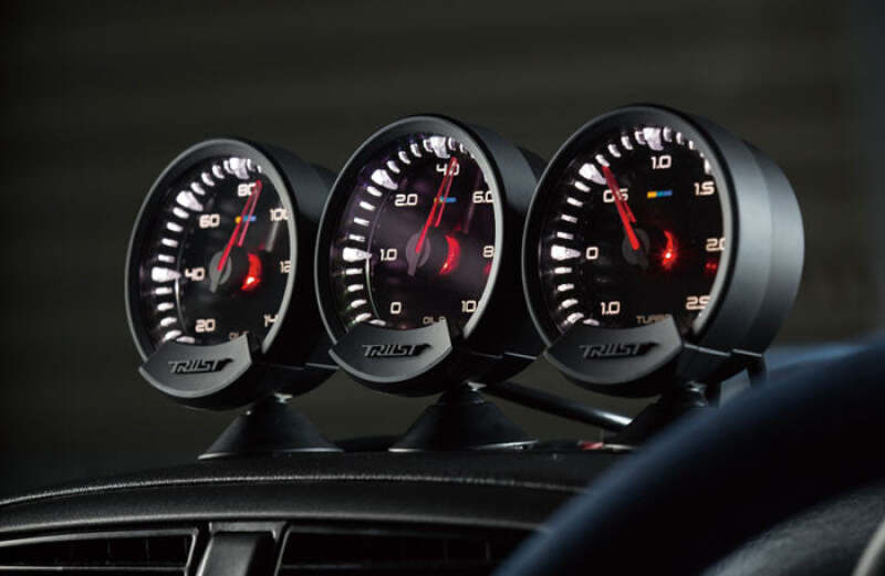 GReddy Sirius Meter - Turbo Boost 74mm Analog Display Gauge (w/Boost Sensor & Harness Set)