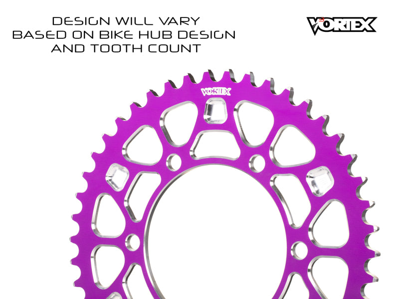 Vortex Racing V4 45 Tooth 525 Rear Sprocket - Purple