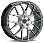 Enkei Raijin 19x9.5 35mm Offset 5x112 Bolt Pattern 72.6 Bore Dia Hyper Silver Wheel