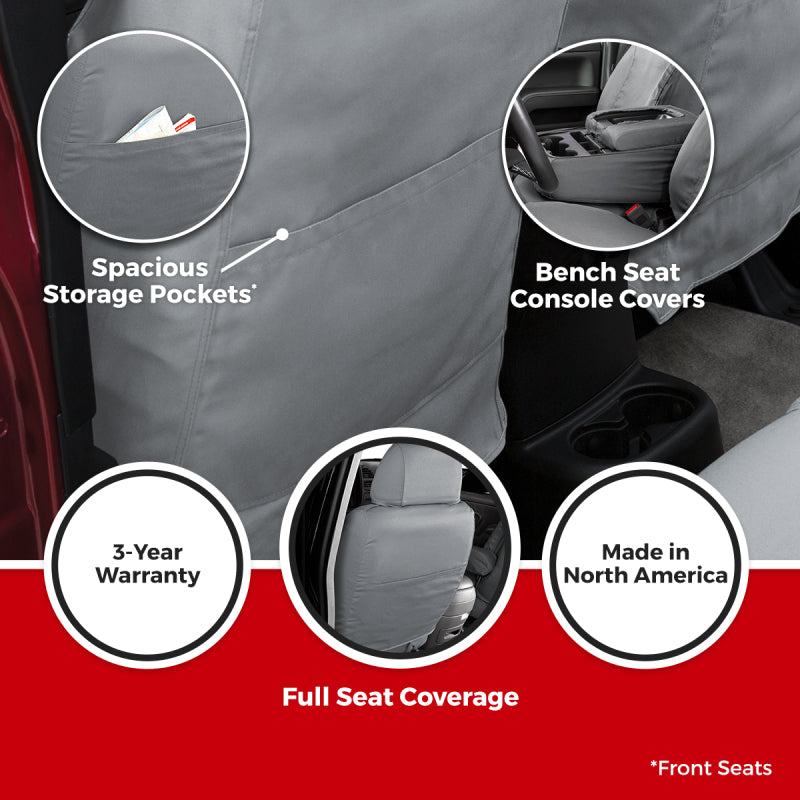 Covercraft 15-21 Ford Transit Endura Waterproof SeatSaver Third Row Seat Covers-Taupe