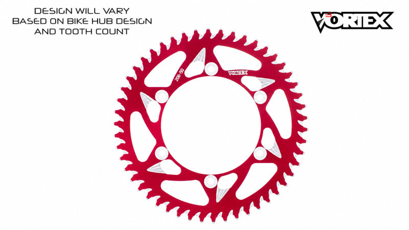 Vortex Racing 47 Tooth 420 Rear Sprocket - Red