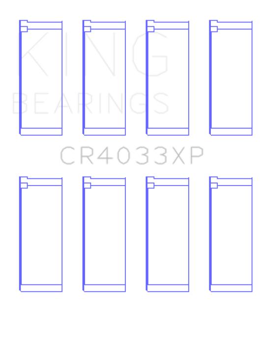 King Engine Bearings Honda F20C/F22C / 97-01 H22A4 (Size .025) Rod Bearing Set