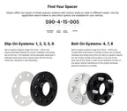 Eibach 17-23 Tesla Model 3 Long Range / 20-25 Tesla Model Y Long Range Pro-Spacer 25mm - Pair (Blk)