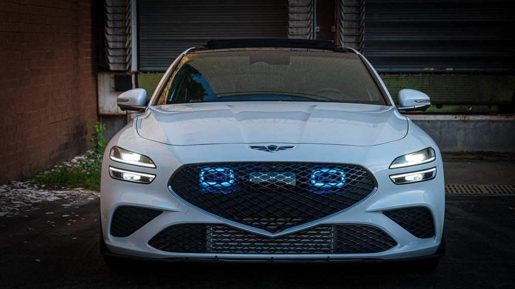 2022+ Genesis G70 3.3T Dual BIG MOUTH LIT KIT | LIT Flares and Controller Only