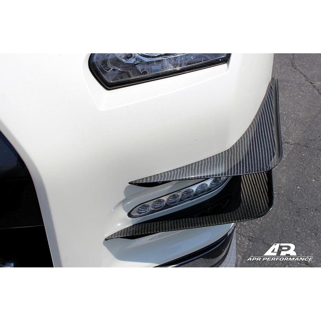 Nissan GTR R35  2012-2016 - Carbon Fiber Front Bumper  Canards