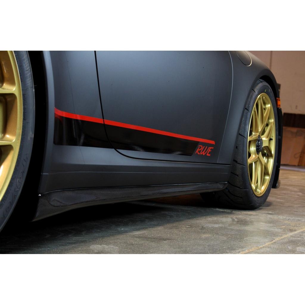 Carbon Fiber Porsche 991 GT3 Side Rocker Extensions/ Side Skirt 2013-19
