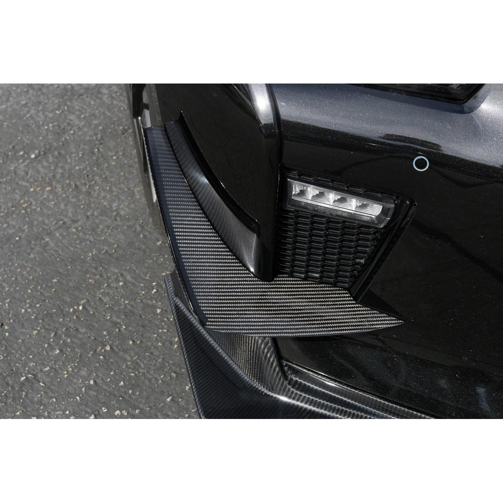 Nissan GTR R35 2017-2022-Carbon Fiber Front Bumper Canards