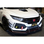 Honda FK8 Civic Type R Carbon Fiber Front Bumper Canards 2017 - 2021