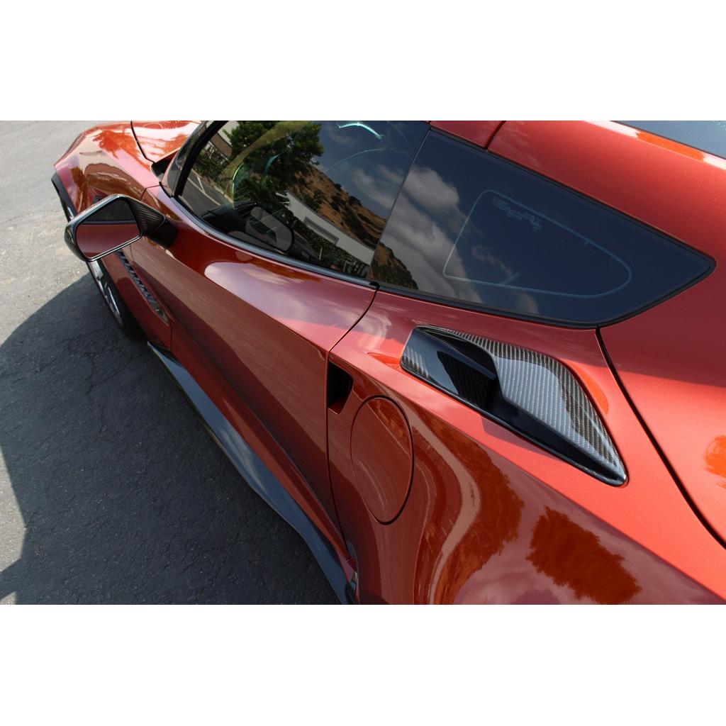 Chevrolet Corvette C7 Stingray / C7 Z06 / Grand Sport/ ZR1 Carbon Fiber Quarter Panel Intake Vents