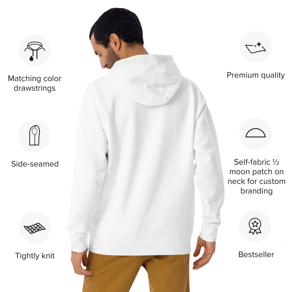 Velossa Tech Classic Hoodie - White